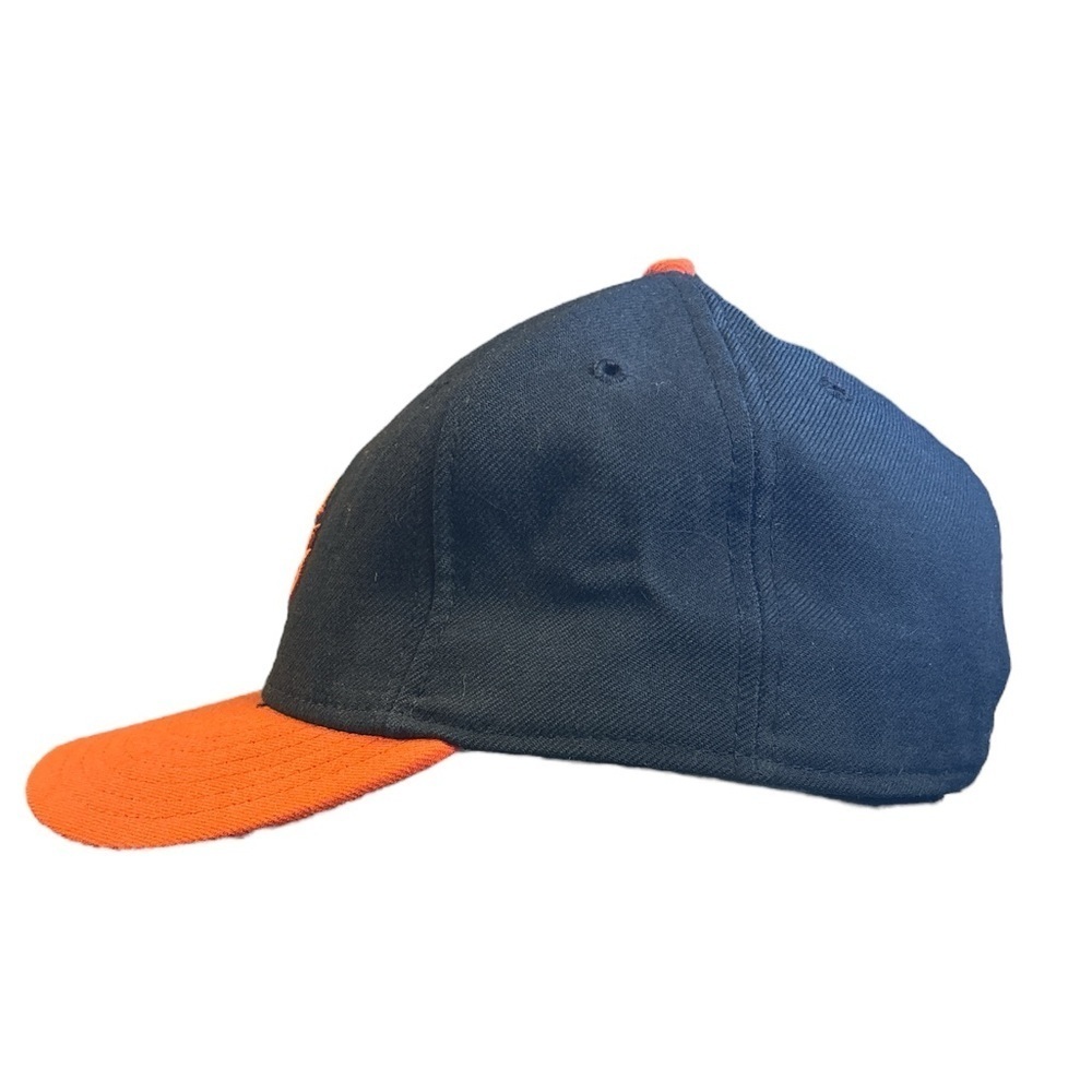New‎ Era Wool Baltimore Orioles Fitted Hat Black and Orange Size 7 1/2 - Picture 2 of 7